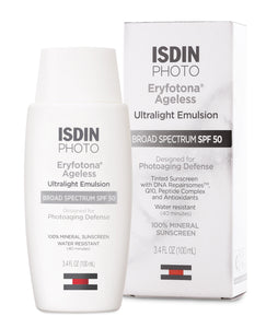 ISDIN Eryfotona Ageless Ultralight Emulsion SPF 50 (tinted) - Emerage Cosmetics